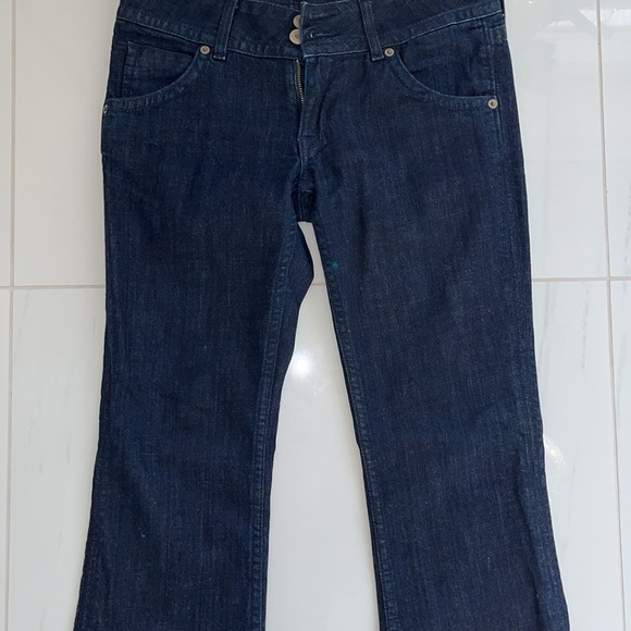 Hudson Dark Denim Low Rise Boot Cut Jeans Size 27 - Picture 3 of 7